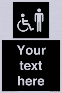 Custom information: black panel disabled and male